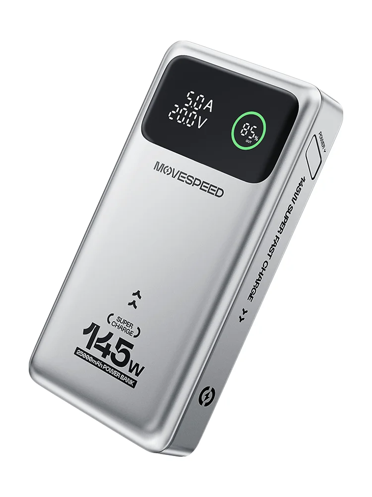 

MOVESPEED M25PRO 25000mAh Power Bank 140W PD3.1 Fast Charge Portable External Battery Charger for iPhone Samsung