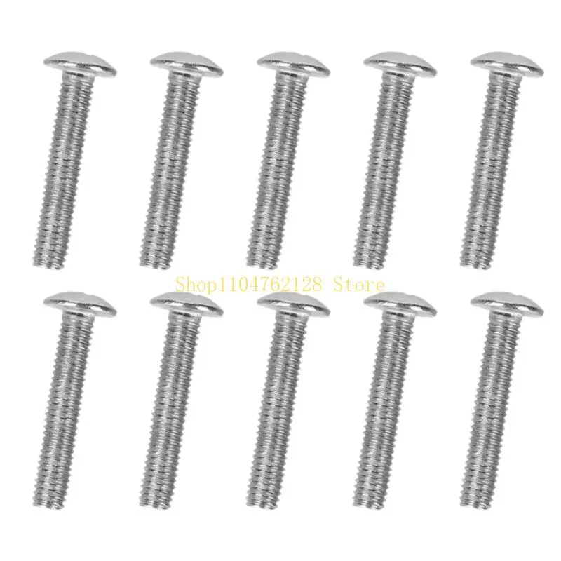 10pcs 304 Steel Machine Screws with Pan Head Design for Home Repair, Household Assembly, and Routine Installation Work best sale