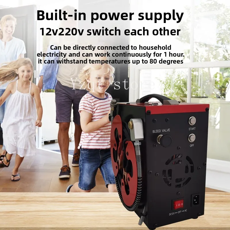 GX12V car electric battery special high pressure 30MPA mini portable air pump pump barrel