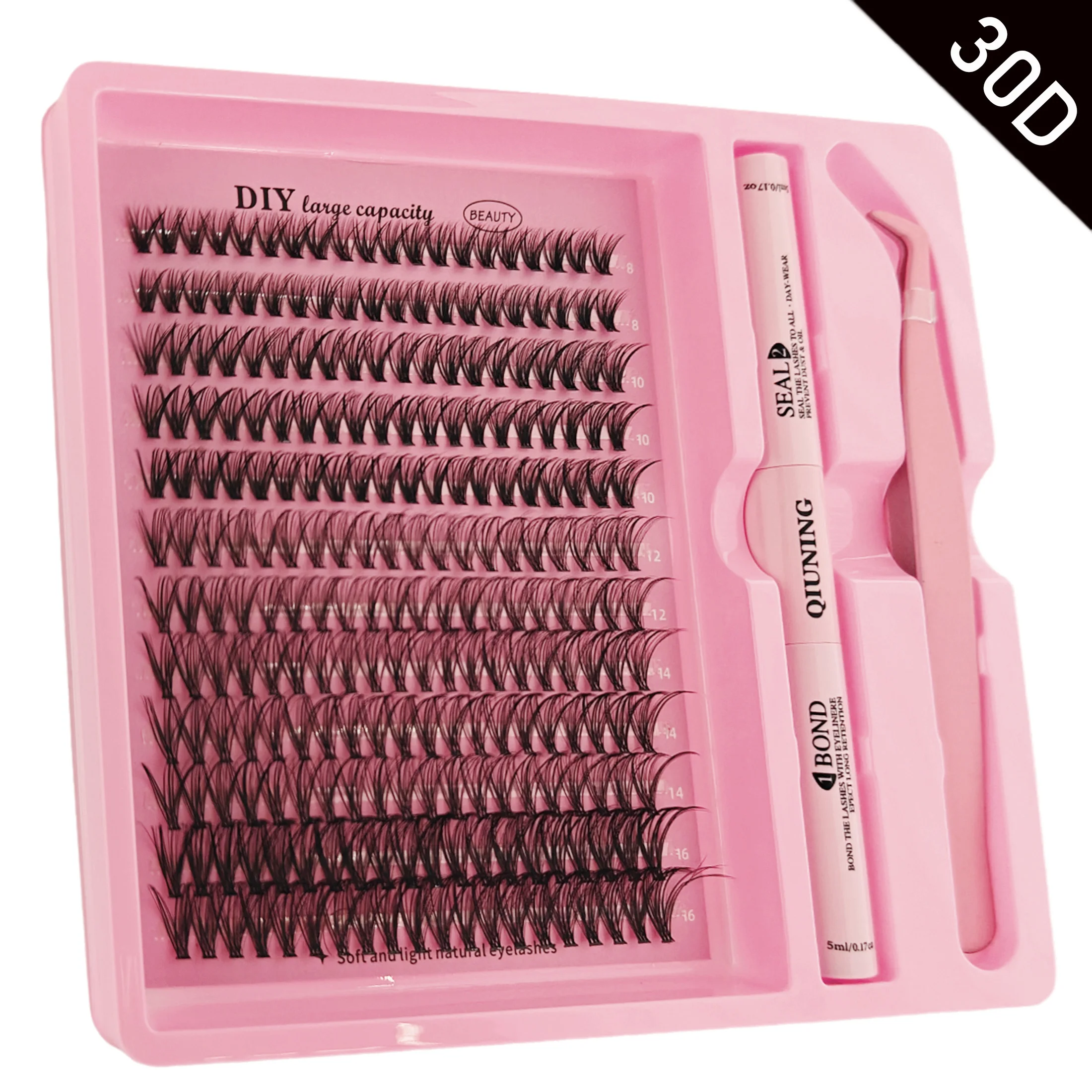 Eyelash Clusters Kit Fluffy Individual Lashes