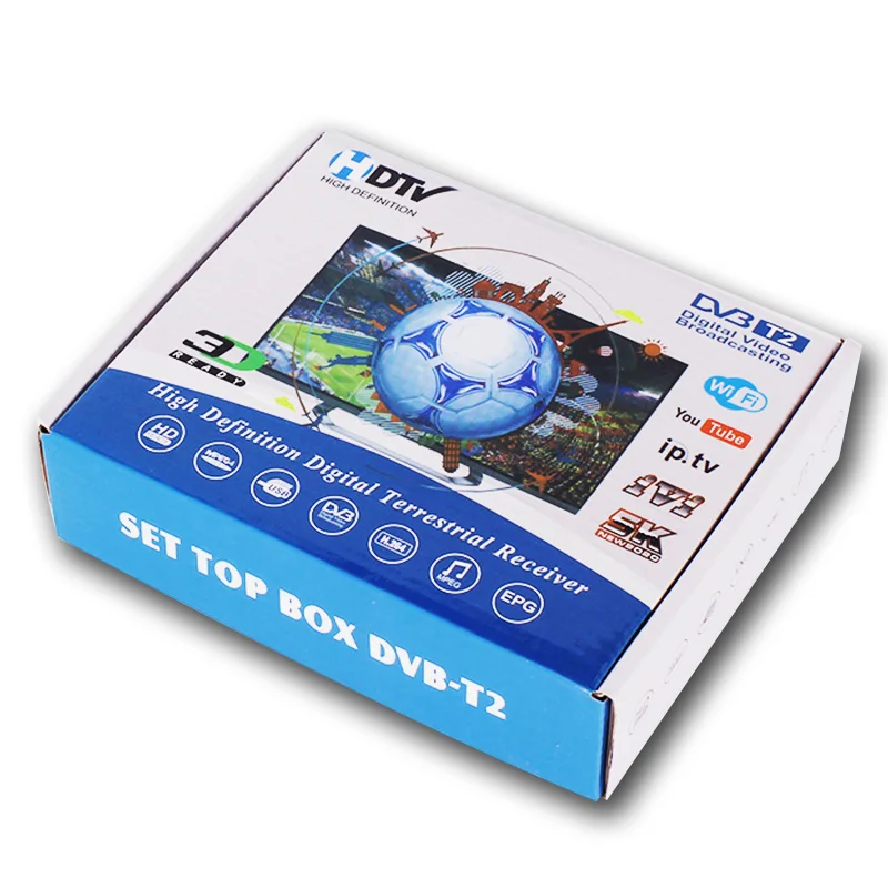 Dekoder cyfrowy HD DVB T2 Tuner telewizyjny Obsługa odbiornika sieciowego H.264 1080P Obsługa WIFI DVB-C Tuner telewizyjny DVB-T2 Set Top Box