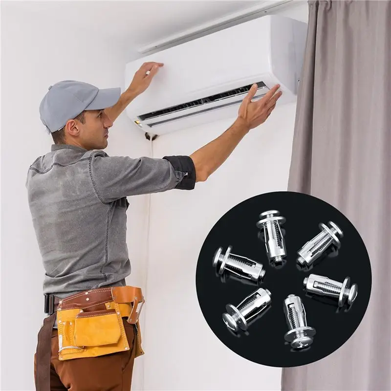 BAAJ-40Pcs M 4 M5 M6 M8 Jack Nuts, Carbon Steel Expansion Screw Nut Fasteners For Securing Plate Frame Container Tag