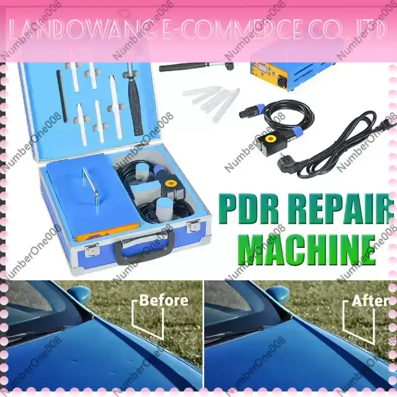 Paintless Dent Removal Puller Tool, Car Body Dent Repair Kit for Hail Damage, Professional Auto Dent Fixer with Glue Puller