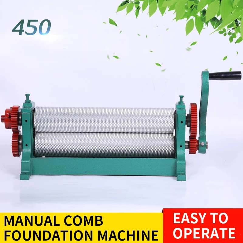 Stainless Steel Manual Comb Press 450 Comb Press Comb Smoothing Machine Beekeeping Tools Simple operation/High efficiency