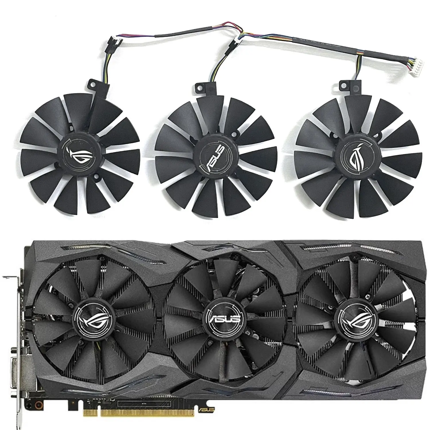 

PLD09210S12HH PLD09210S12M 87mm Cooler FanFor ASUS STRIX GTX980TI RX480/580 R9 390X/R9 390 GTX 1060 GTX1070 1070Ti 1080Ti Gaming