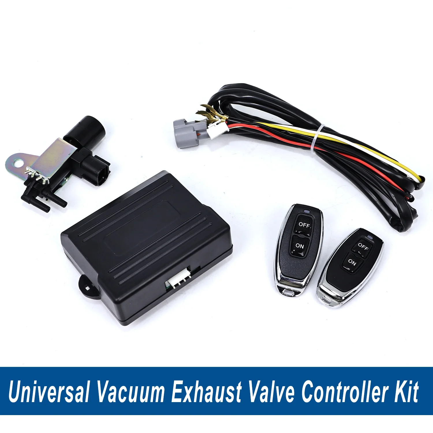 Universal Vacuum Exhaust Valve Controller Kit 12V Vacuum Actuator Control Set for Normally Open/Closed Exhaust Butterfly Valve