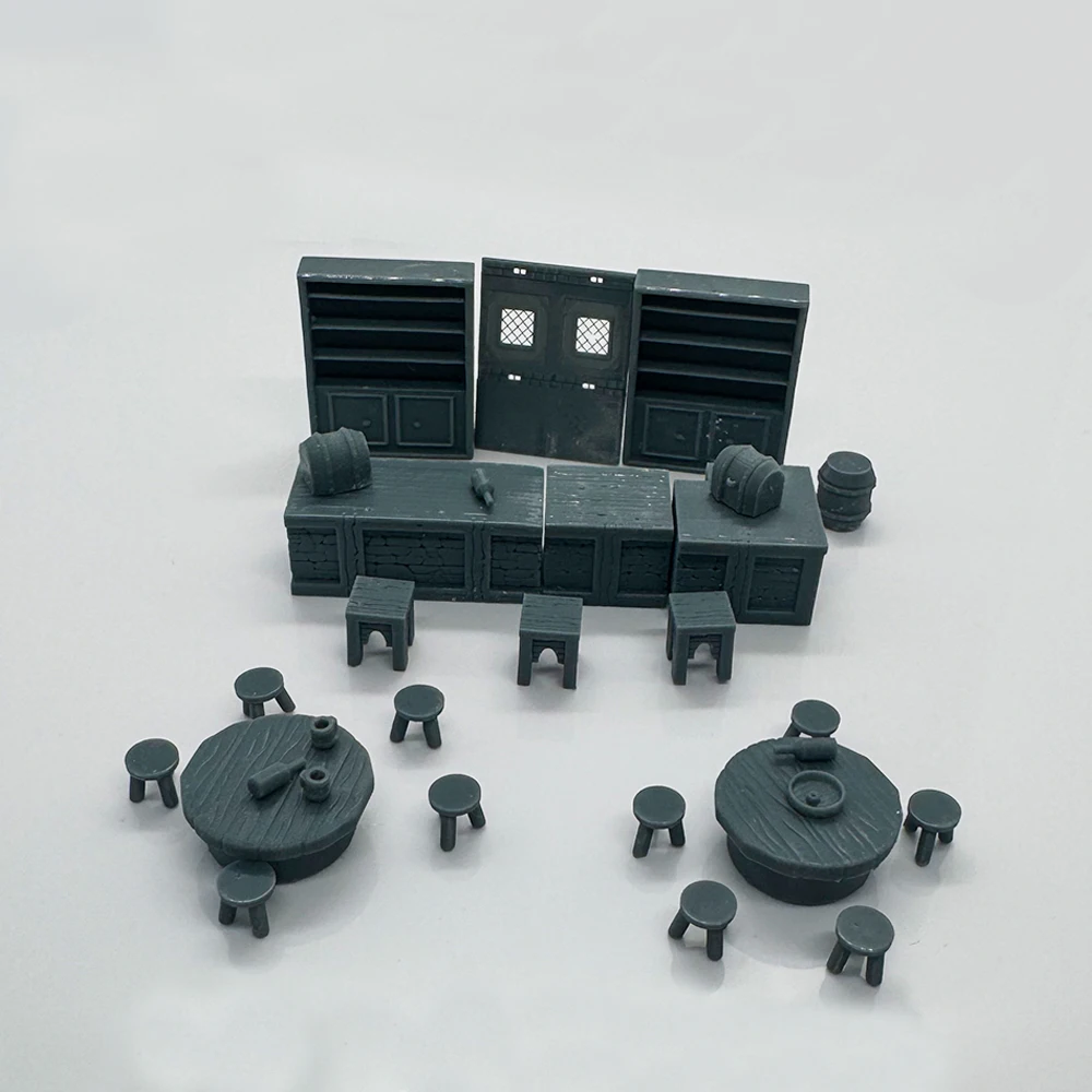 Bartheke-Kombimodell LYTS078 1/220 1/48 1/64 1/72 1/87 1/144 1/160 Z-Maßstab Miniaturszene