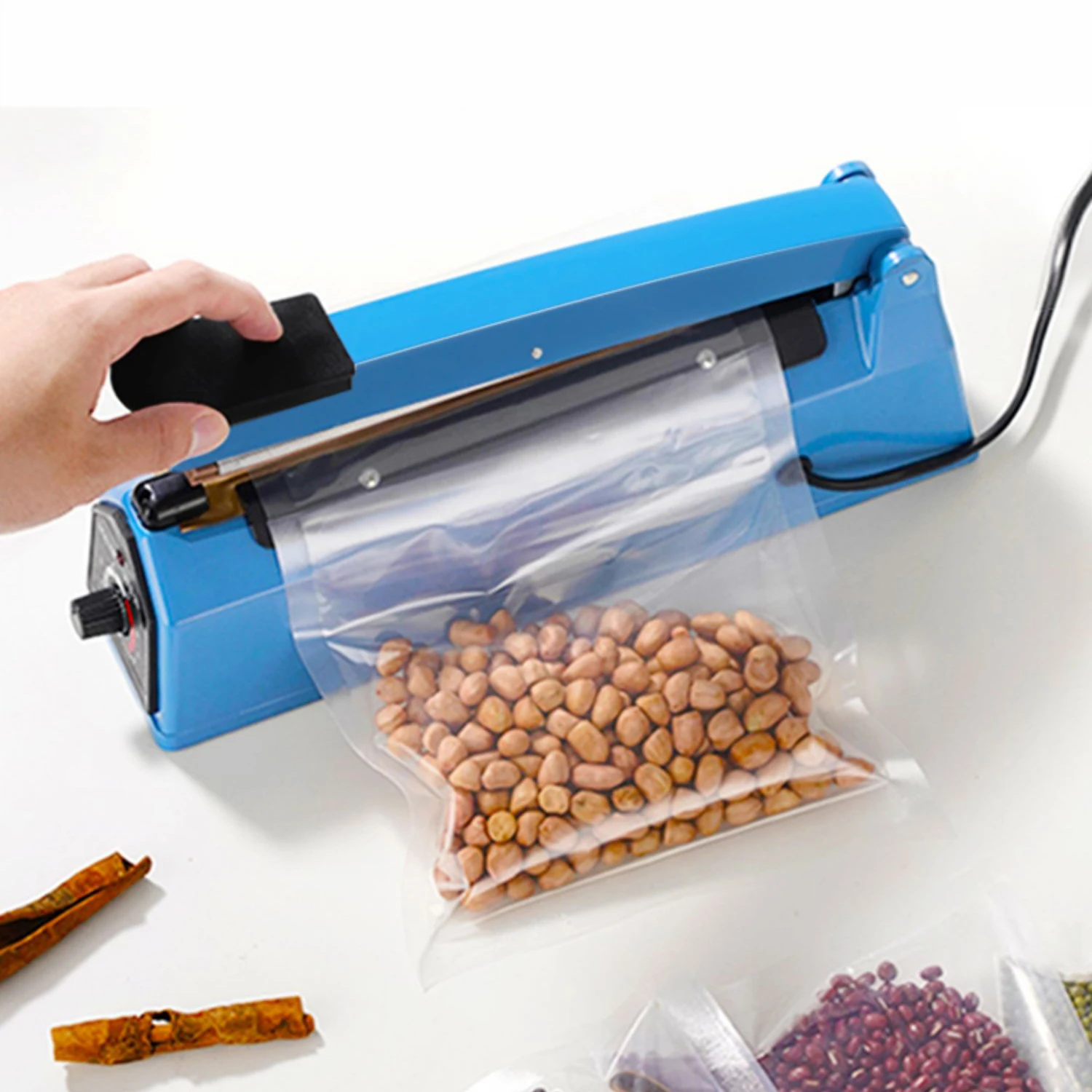 Heat Bag Sealing Machine Package Sealer Bags Thermal Plastic Food Bag Closure Portable Sealer Packing Kitchen Accessories