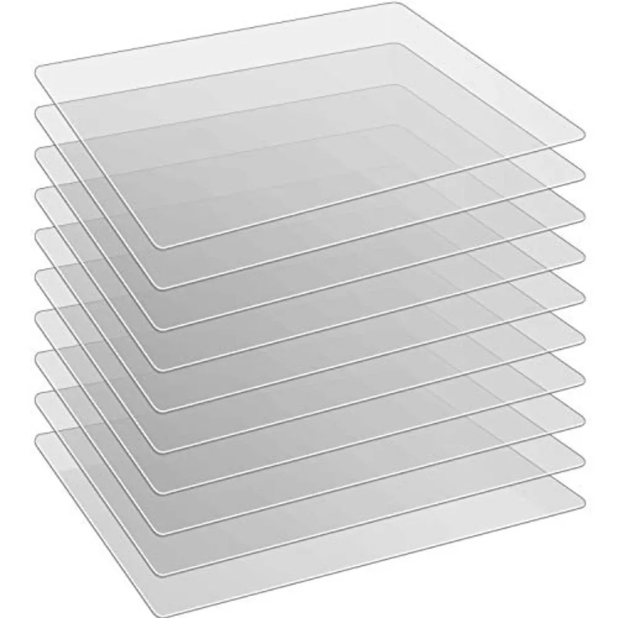 10 Pieces Flexible Plastic Cutting Board Multi Purpose Placemats Cutting Mats Vegetable Fruit Board, 15 x 12 Inch