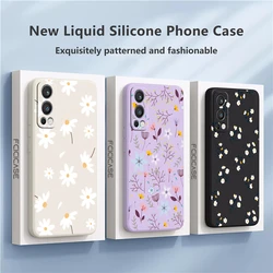 For Oneplus Nord 2 Case Oneplus Nord 7 8T 9 Pro Cover Painting Liquid Daisy Flowers Fashion Soft Oneplus Nord 2 Cases