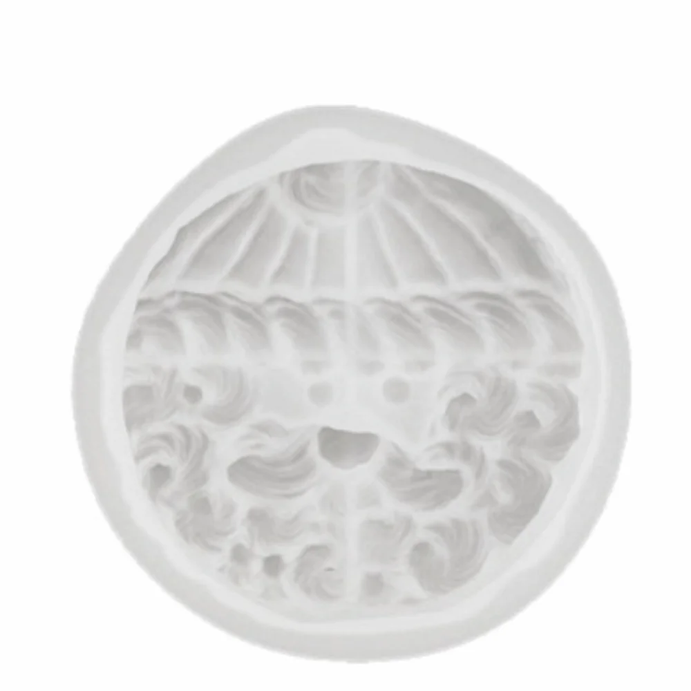 Round/Triangular Shape Christmas Candle Mold Non-Stick Farmhouse Silicone Candle Mold Easy Release Whipped-Cream Texture