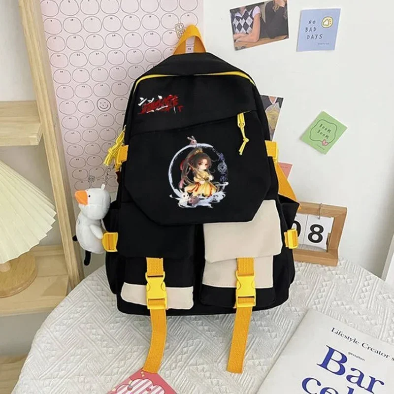29×44×13cm Black Blue White, Grandmaster of Demonic Cultivation, Mo dao zu shi, Teens School Bags, Anime Backpacks Girls Boys