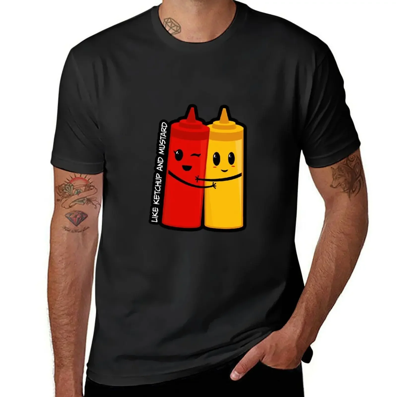 Like Ketchup and Mustard T-Shirt tops animal prinfor boys big and tall t shirts for men