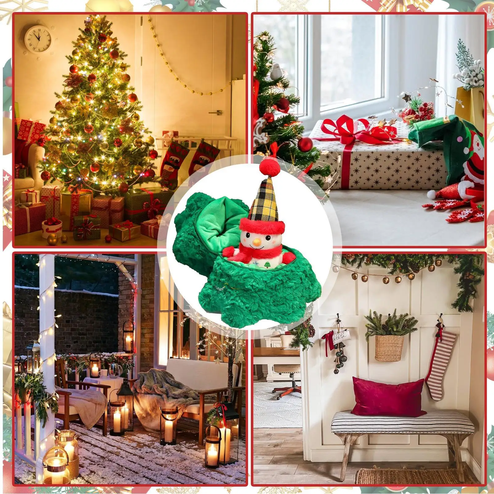Kerst Knuffels Leuke Kerstman Kerstboom Feestdecoraties Zachte Pop Vakantie Knuffels Voor Slaapkamer Woonkamer