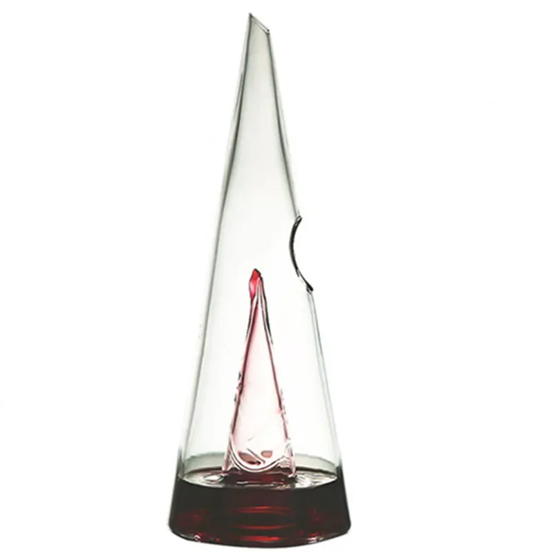 Transparent Glass Decanter Cone Birthday Party Dinner Red Wine Home Bar Handmade Set