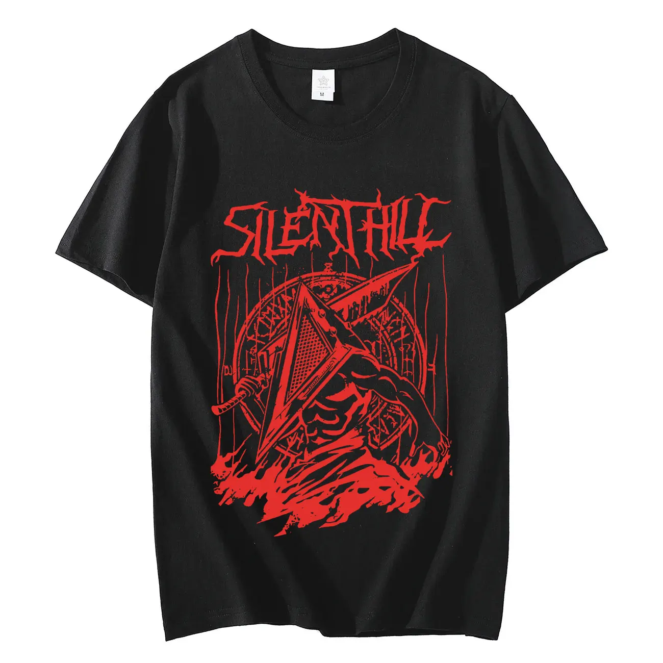 Horror Game Silent Hill 2 Graphic T Shirts Street Gothic Vintage Short Sleeve T-shirt Unisex Fashion Casual Oversized T-shirts