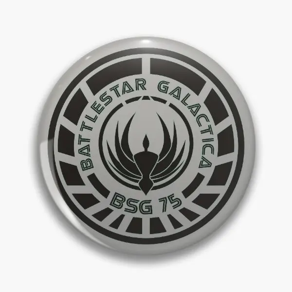 Battlestar Galactica Crest Bsg 75  Soft Button Pin Badge Lapel Pin Jewelry Gift Collar Clothes Metal Women Cute Fashion Decor