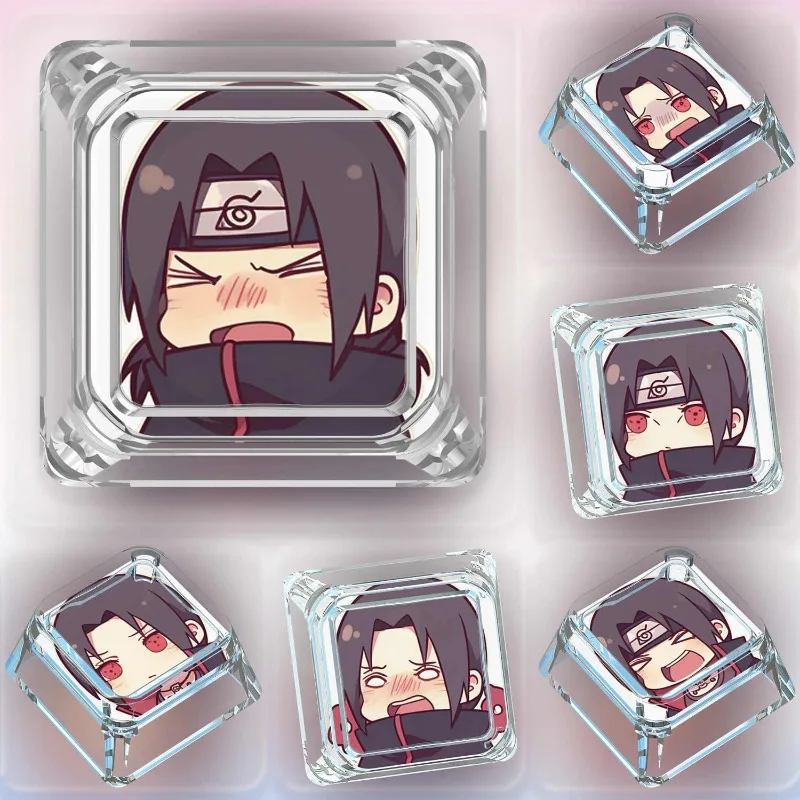

Кейкап Uchiha Itachi Expression Series, одиночный, мультяшный, аниме, NARUTO, для кросс-осевых минималистичных механических клавиатур, прозрачный