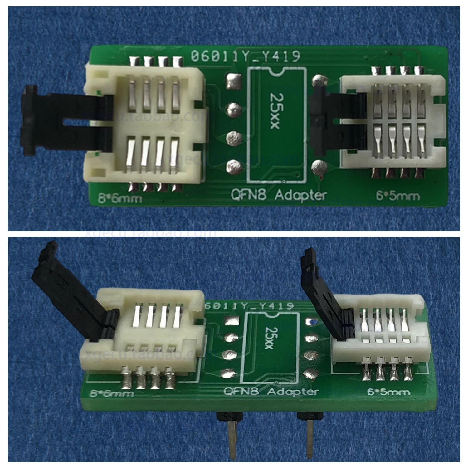 WSON8 MLF8 -DIP8 2-in-1 Adapter Burn-in Block 6*5 and 8*6 Chips