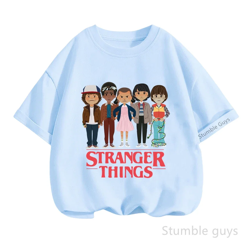 T-shirt en coton doux pour enfants, vêtements d'été pour garçons et filles, t-shirt à manches courte
