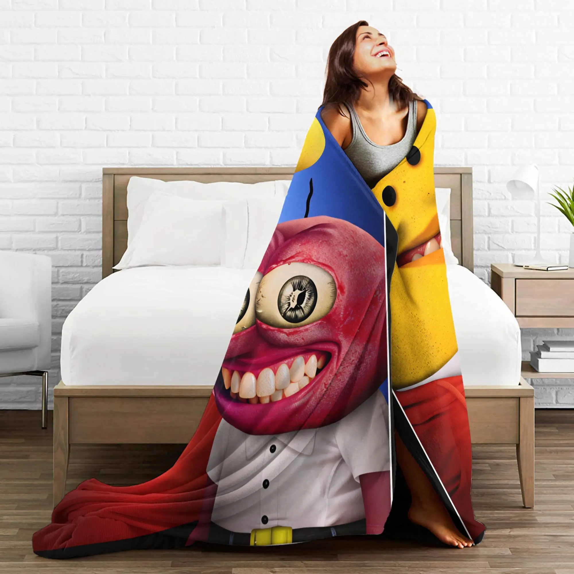 يبتسم الأصدقاء بيم وتشارلي بطانية دافئة الاطفال أفخم رمي بطانية رقيق الأريكة كرسي الفانيلا المفرش أريكة غطاء سرير #5