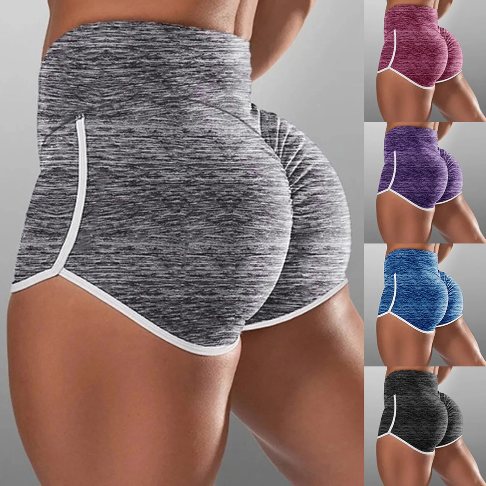 

Women Yoga Shorts High Waist Workout Shorts Fitness Yoga Lift Butt Fitness Ladies Yoga Gym Running Short Pants Sportswear