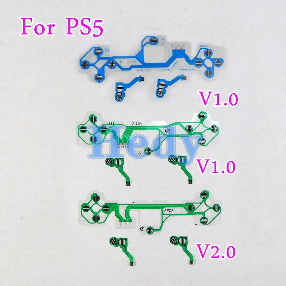2 juegos de Cable Flexible Original nuevo para controlador PS5, reemplazo de película conductora para PS5 V1 V2, Cable de cinta