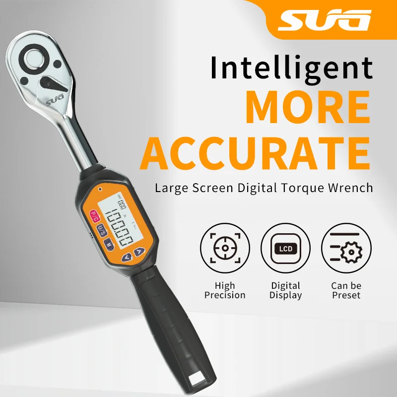 

1/2-inch Digital Torque Wrench 3-100Nm with Buzzer LED Display Calibrated Mechanical Engineer Tool