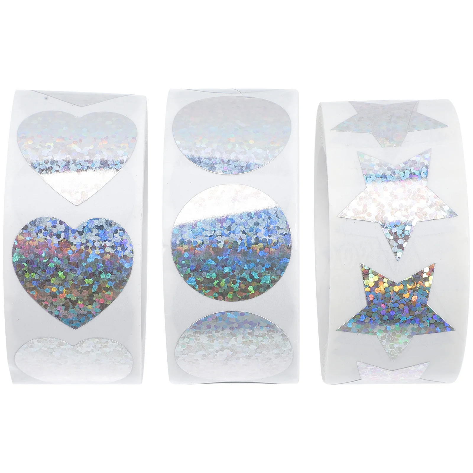 3 rotoli di adesivi a forma di cuore Adesivi sigillanti autoadesivi per confezioni regalo, confezioni, decorazioni per album fai da te