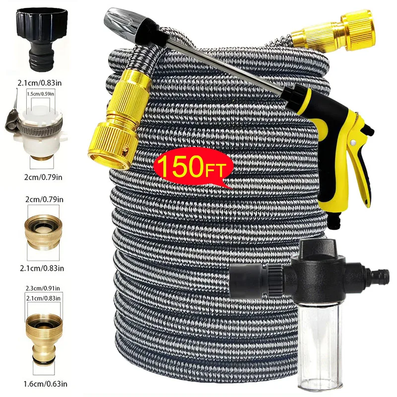 

High pressure water pistol garden hose elastic expansion magic hose power hose pump