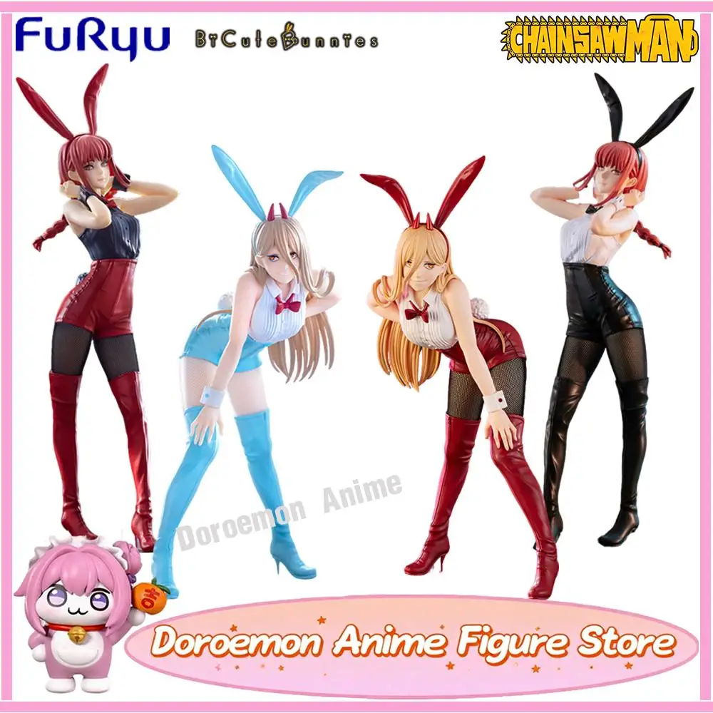 

In Stock Original Furyu Bicute Bunnies Chainsaw Man Power Makima Kawaii Anime Waifu Girls Figures Bunny Girls Suits Girls Model