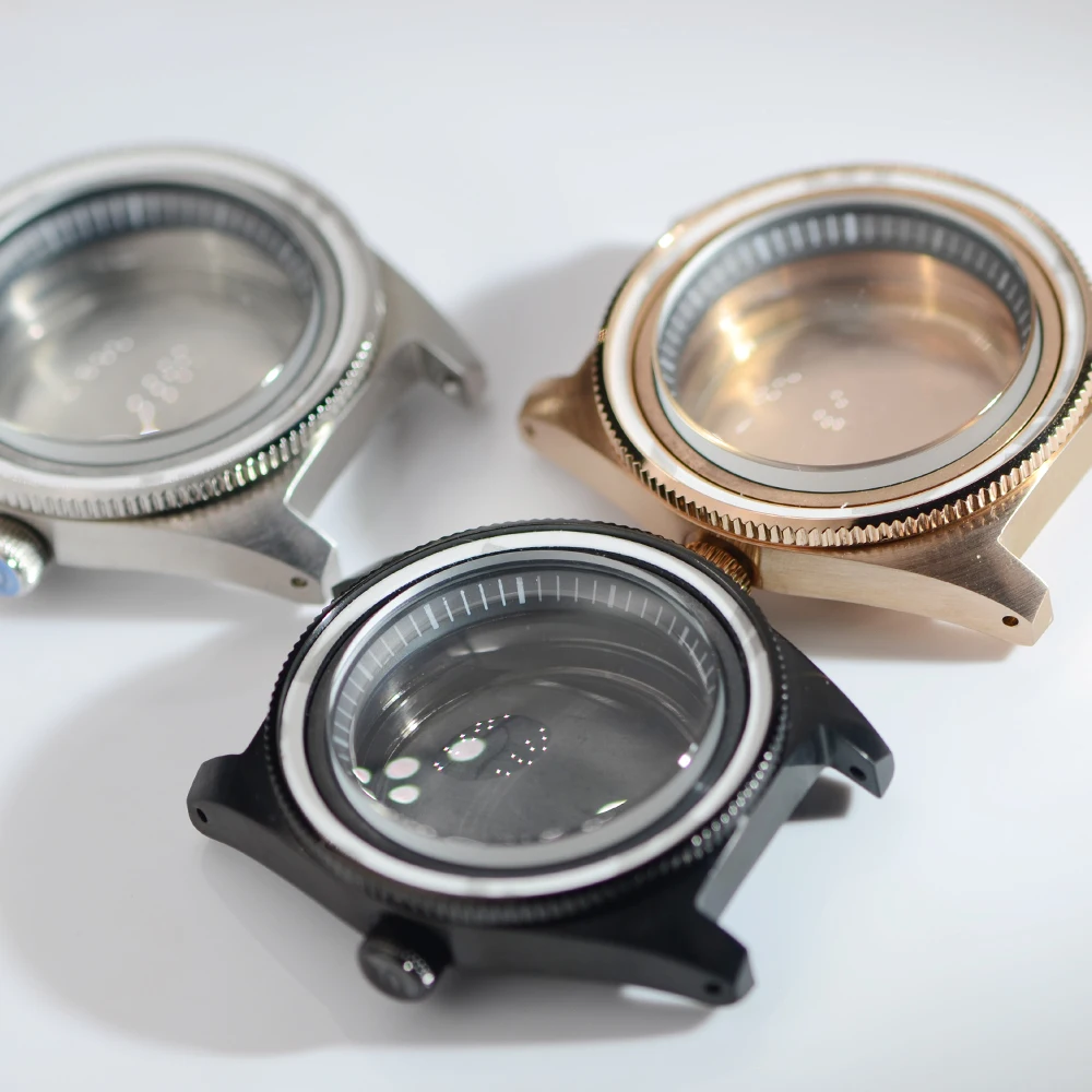 40mm 62Mas Case Nh35 Case Watch Case for 38mm Bezel Mineral Glass Watch Mod NH34 NH35 NH36 Watch Accessories