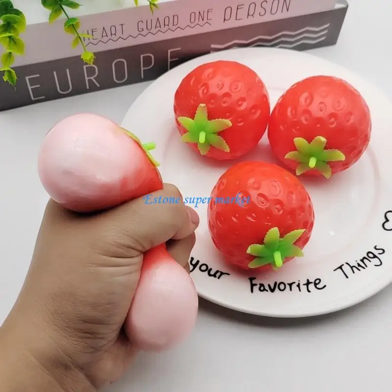 090B Squeezable Vent Toy TPR Dessert Kitchen Props Fruit Teens Stress Reliever