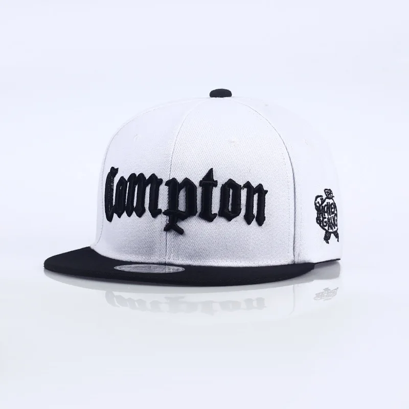 Baseball Hat Compton Snapback Youth Hip Hop Flat Brim Hat Along Male Hat Female