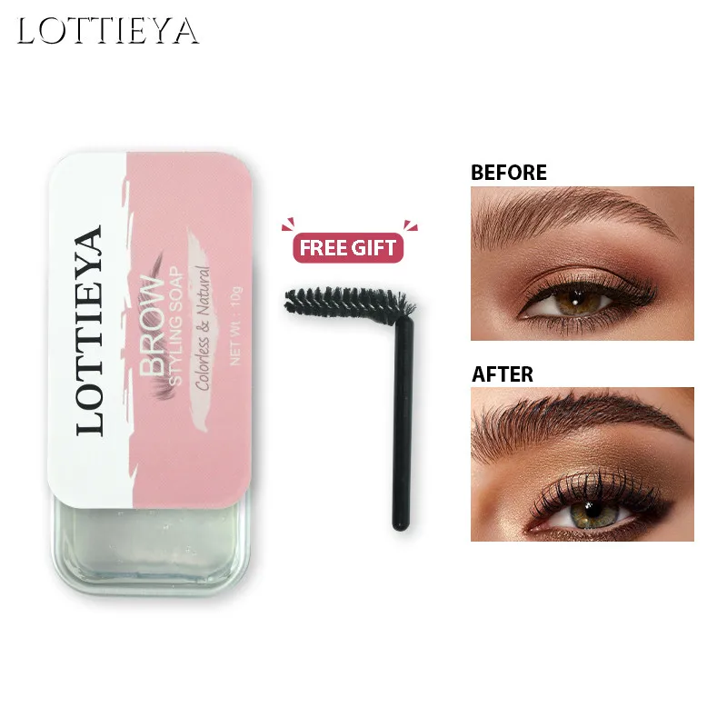 LOTTIEYA Eyebrow Shaping Cream Brow Styling Gel Wax Natural Wild Eyebrow Waterproof Longwear Three-dimensional Eyebrow Makeup