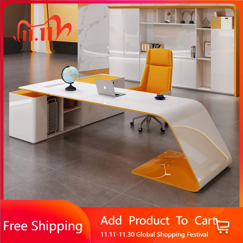 

Storage Minimalist Office Desk Computer Gaming Design Reception Office Desk Conference Large Scrivania Commercial Furniture