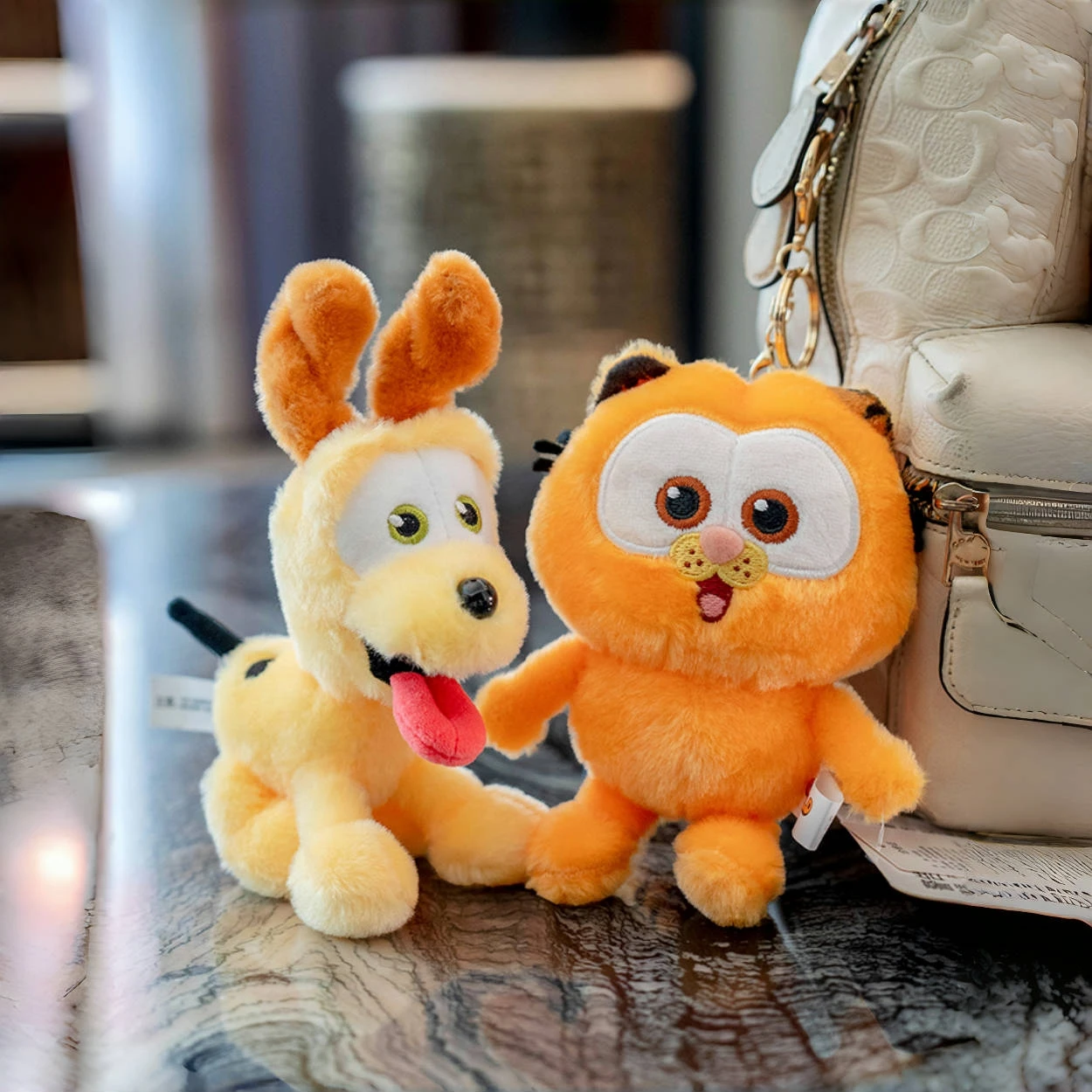 Originale Garfield Cat Odie Dog Bag ciondolo adorabile farcito The Garfield Movie Anime Doll placare Plushies regali di natale ragazza