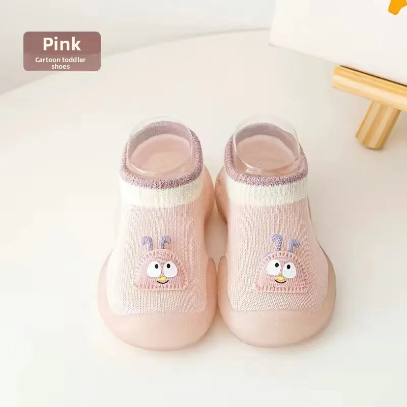 2026 baby socks shoes for spring autumn cute cat style cotton floor shoes soft botton anti-slip first walkers 0-3 years view 6