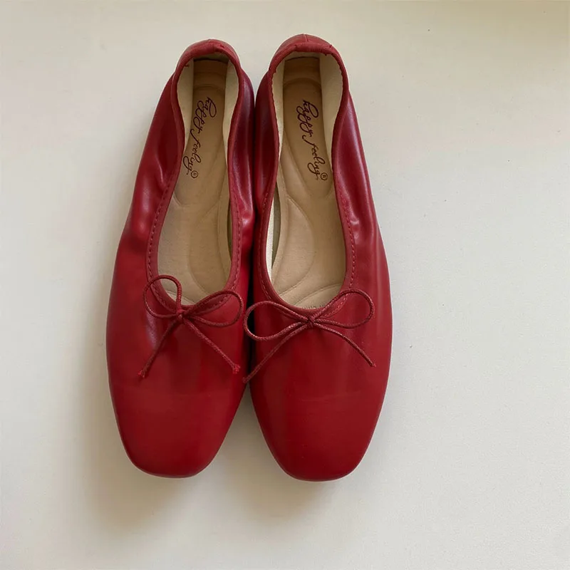 Bailarinas con lazo de mariposa para mujer – Calzado casual suave - imagen 2