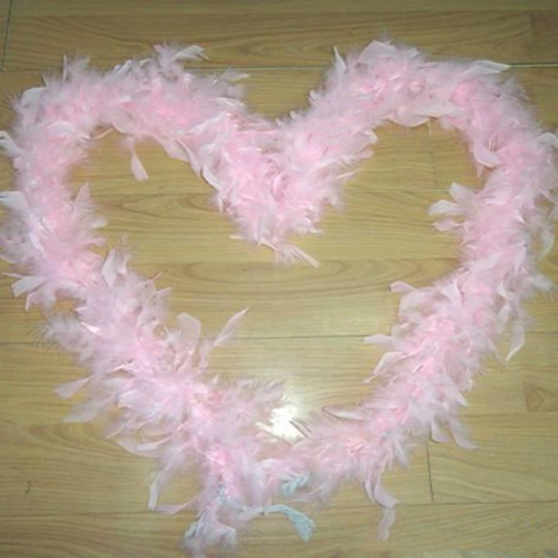 Colorful Plush Feather Boa for Crafts Soft Feather Stripe Wedding Party Costume Nightclub Stage Dancing Diy Decorations