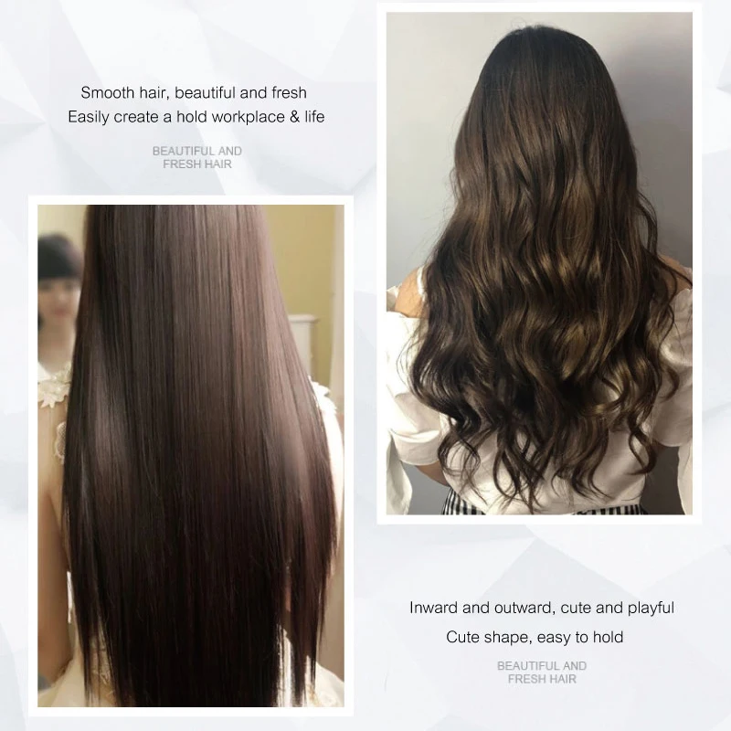 Nuevo Peine alisador de pelo profesional eléctrico, peine termostático de aire caliente recto y rizado para estilismo de mujer