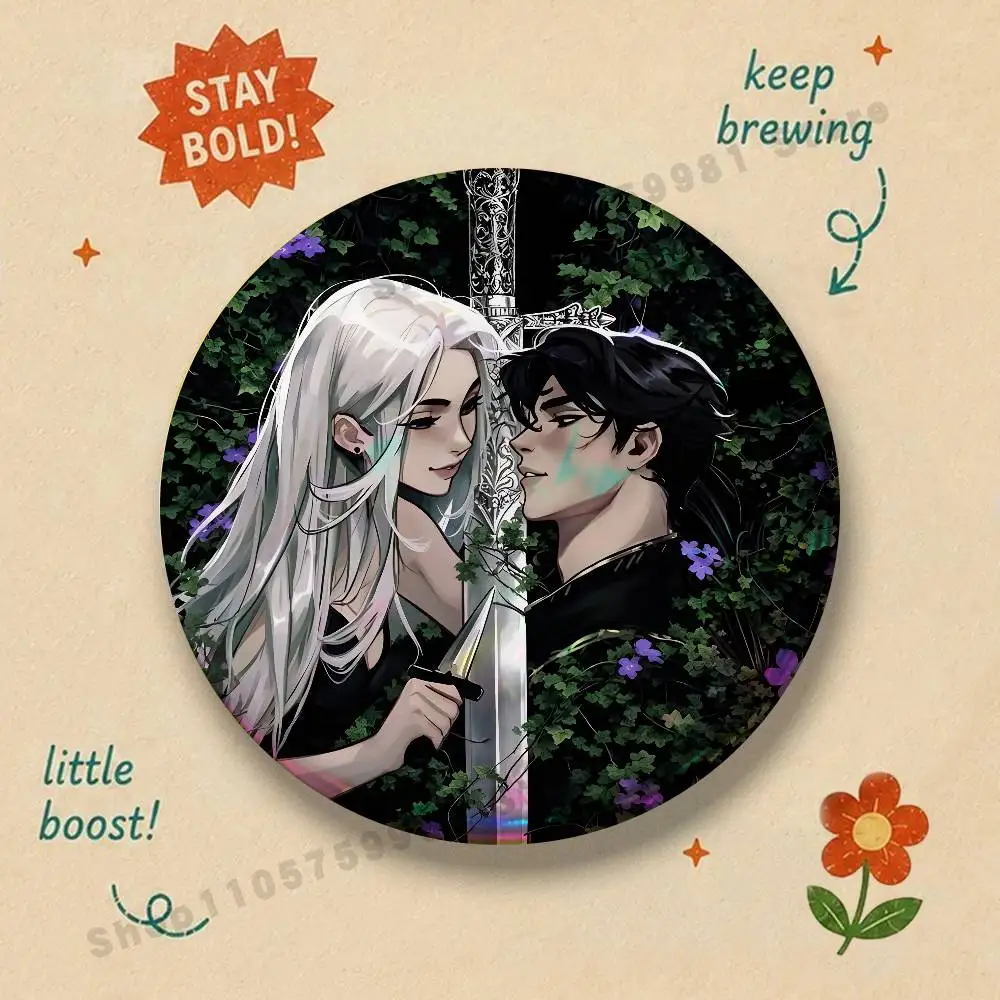 Cute CP Kai Azer P-Powerless Trilogy Badges Pins Button Custom Anime Role Old-school Brooches Cartoon Collar Gifts