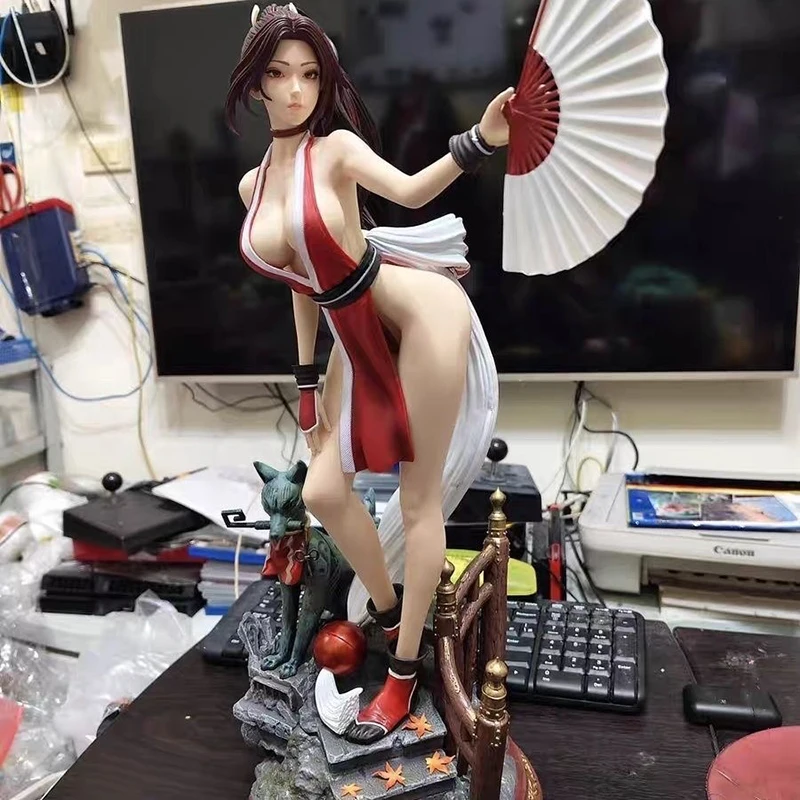

48 см Новый Король бойцов Mai Shiranui Сексуальная аниме-фигурка девушки Shiranui Mai Фигурка GK Игровая статуя Модель Игрушка Мальчики Подарок
