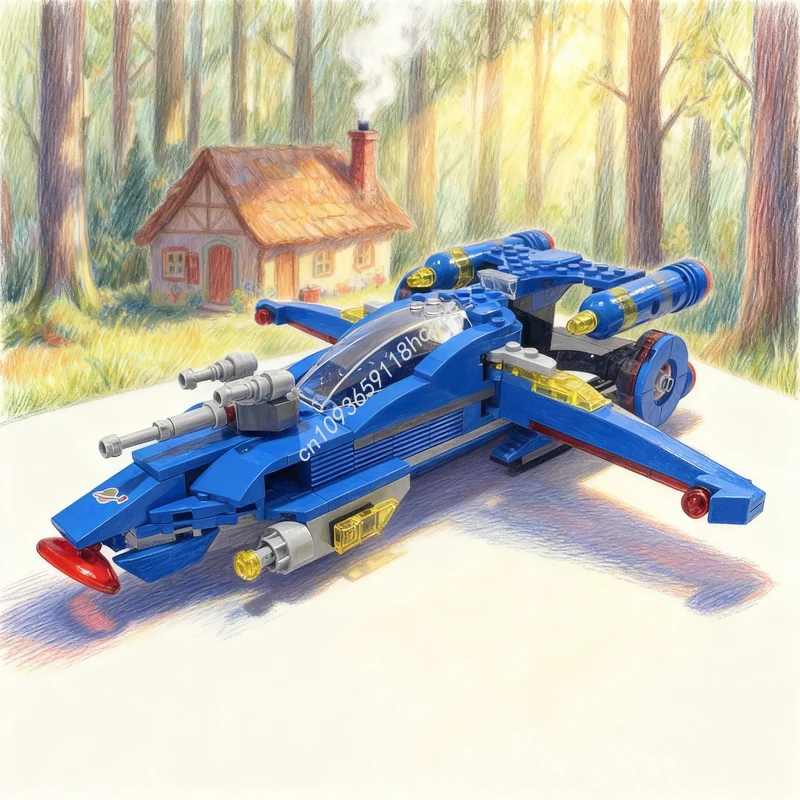 

364 шт. MOC Космическая комета Делюкс Нео Классическая космическая модель Строительные блоки Строительное образование Рождественский подарок Креативные игрушки Кирпич