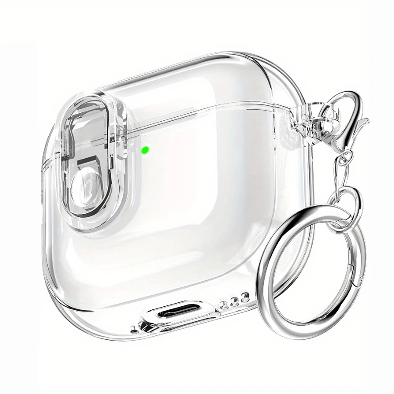 

Transparent TPU Shockproof Earphone Case For Airpods 4 2024 Safety lock Headphone Protective Cover For Airpods 1 2 3 Pro 2022