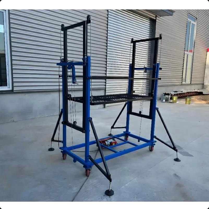 Mobile Steel Scaffolding 6m 300kg Load for Industrial  Altitude Operation Remote Control Electric Scaffold, Lifting Platform