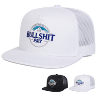 Unisex BULLSHIT PAY Embroidery Hip-hop Net Hats Spring And Summer Outdoor Adjustable Sports Casual Baseball Caps Sunscreen Hat