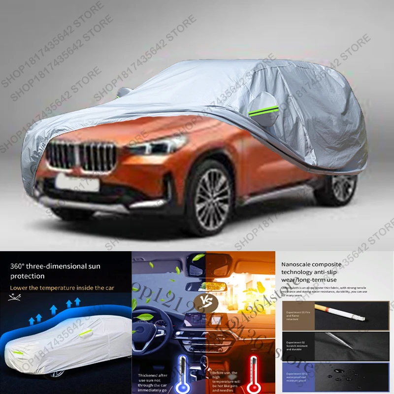 Volledige autohoes compatibel met BMW X1 (2023-2025) - U11 All-Weather Outdoor bescherming tegen zon, UV, regen en stof.