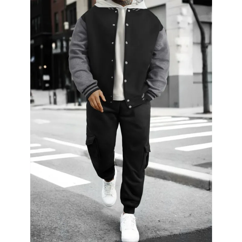 

Мужские осенние и зимние куртки, толстовки, повседневная универсальная свободная рабочая одежда, кардиганы, бейсбольная форма, костюмы