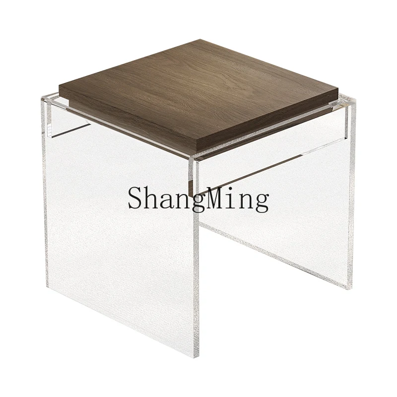 

DHY home light luxury high sense living room storage table creative sofa side few